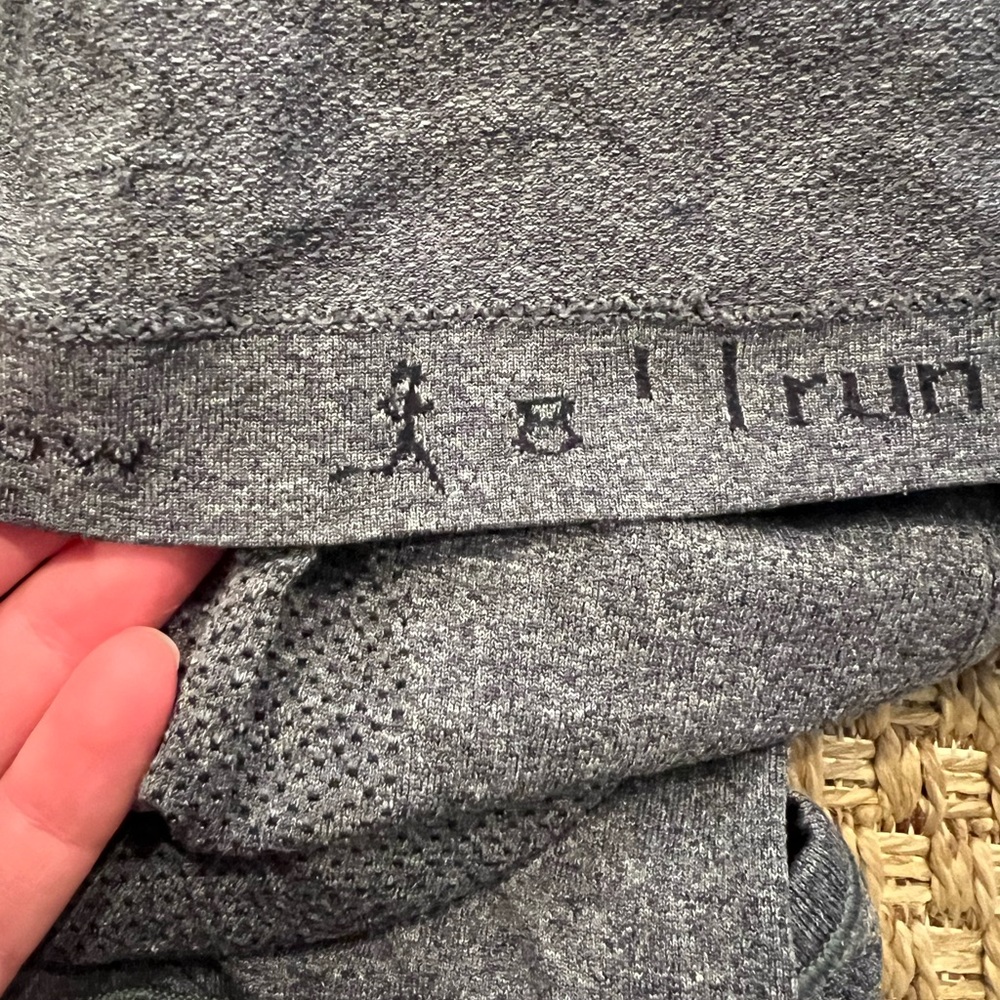 Grey Lululemon Razorback Tank - Picture 3 of 4